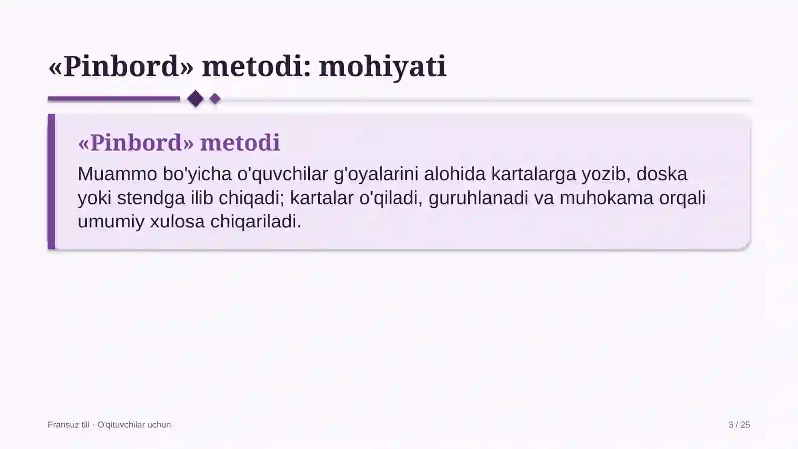 fransuz tili darslarida pinbord metodidan foydalanish 4637 3