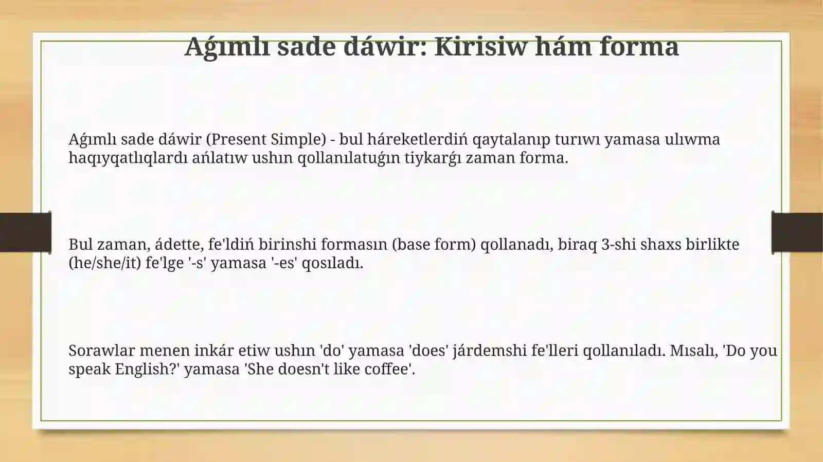 Aǵımlı sade dáwir 3