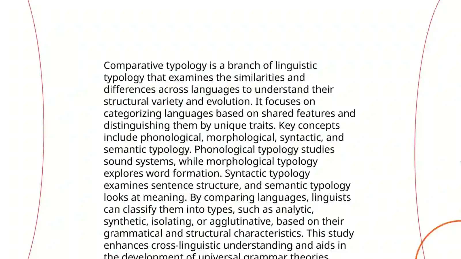 Comparative typology as a branch of Linguistics: subject matter, tasks, types and approaches 3