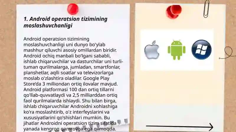 Android, Windows va iOS mobil operatsion tizimlarining xususiyatlari 3