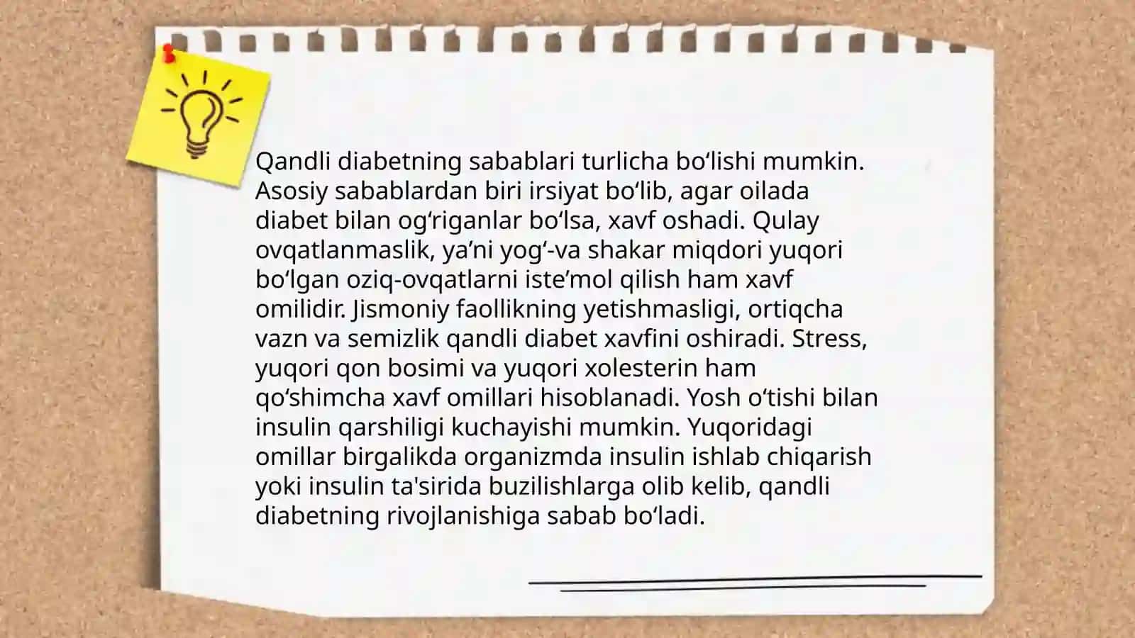 Semizlik. Qandli diabet sabablari va oldini olish 3