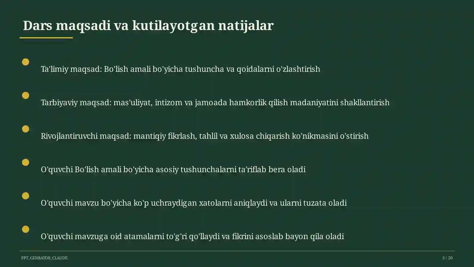 Bo'lish amali (2-sinf) 3
