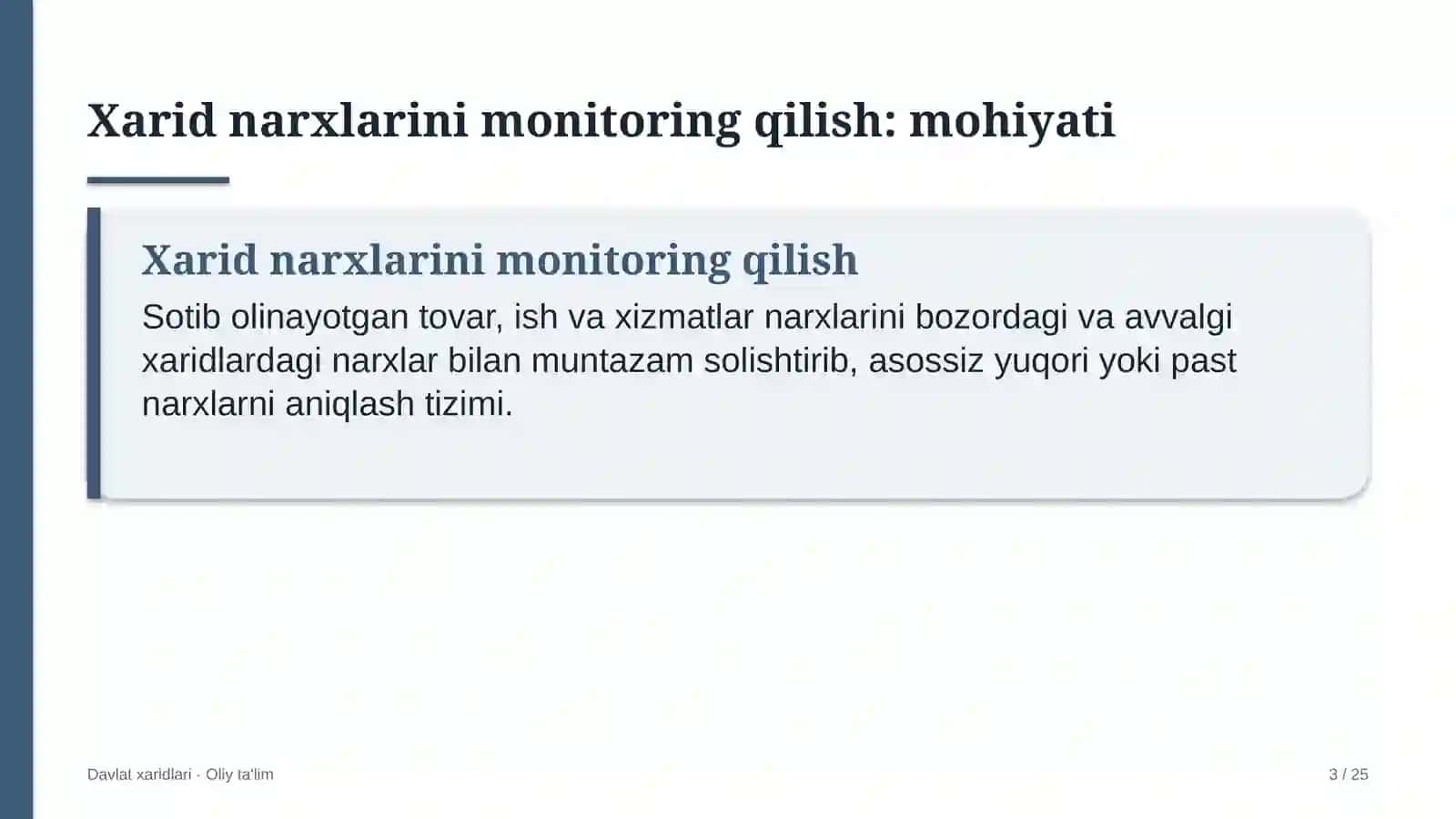poyabzal ta'mirlash ustaxonalarida xarid narxlarini monitoring qilish 3043 3