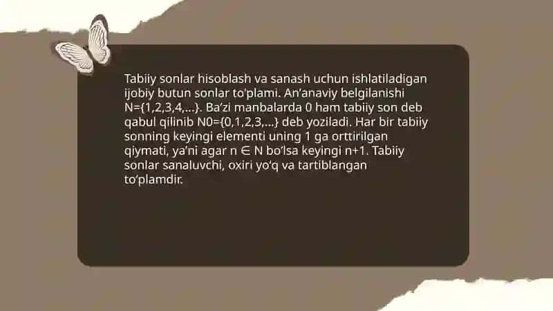 Natural sonlar 3