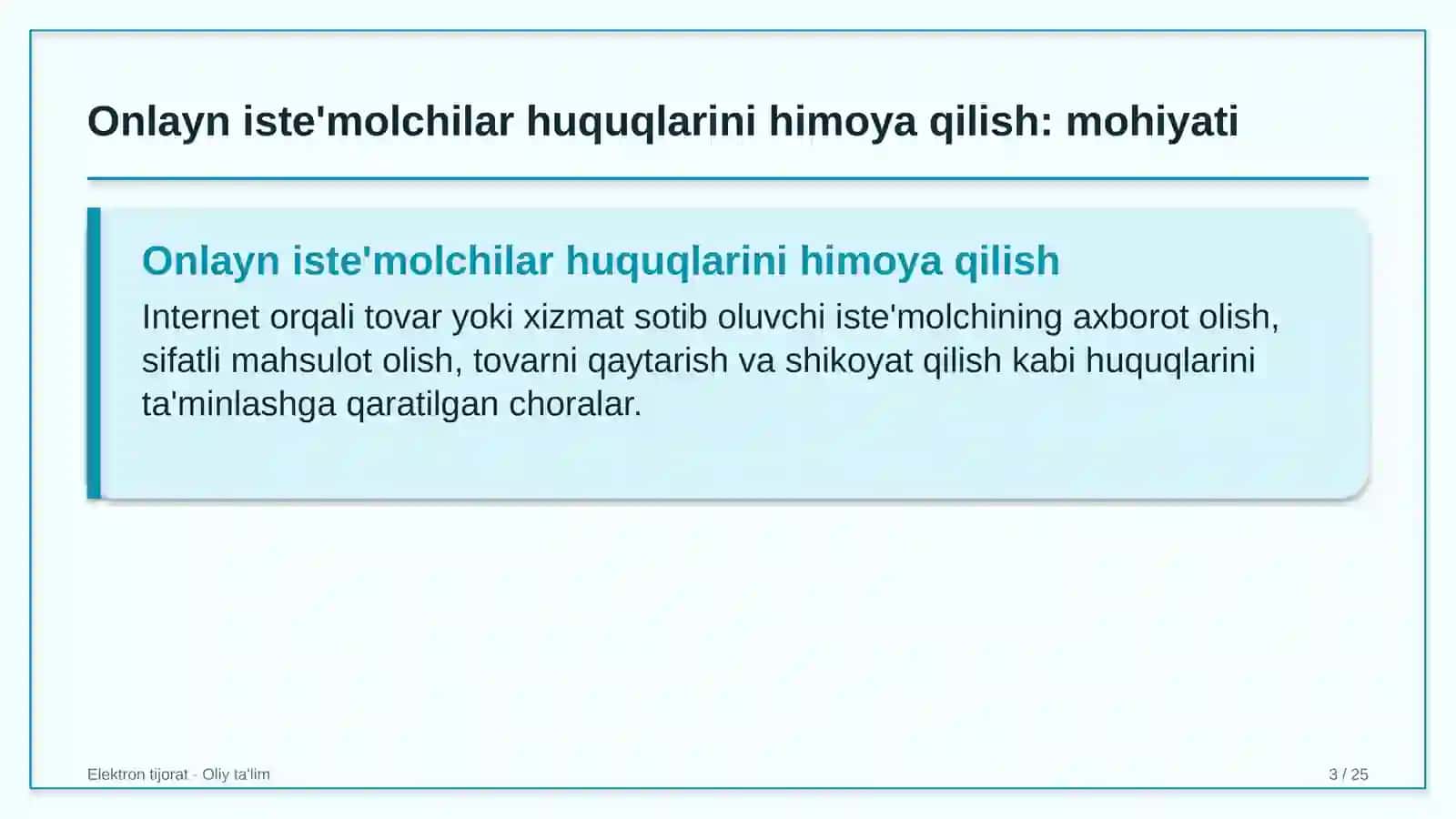 yakka tartibdagi uy joy qurilishida onlayn iste'molchilar huquqlarini himoya qilish 2215 3