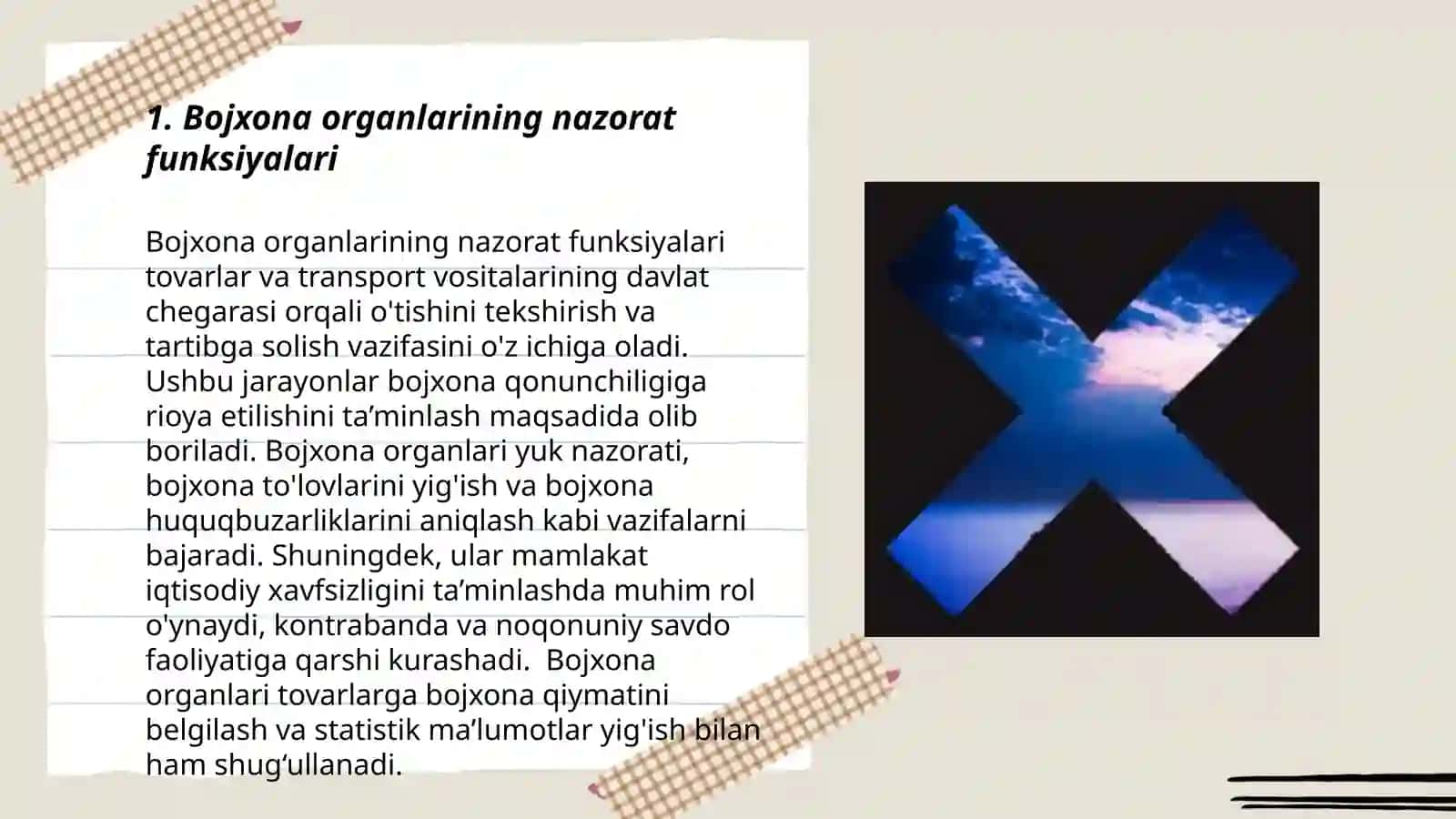 Bojxona organlarining asosiy vazifasi 3