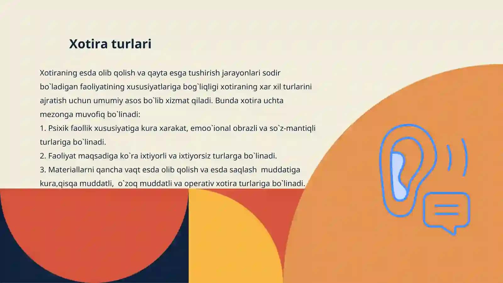 Xotirani rivojlantirish 3
