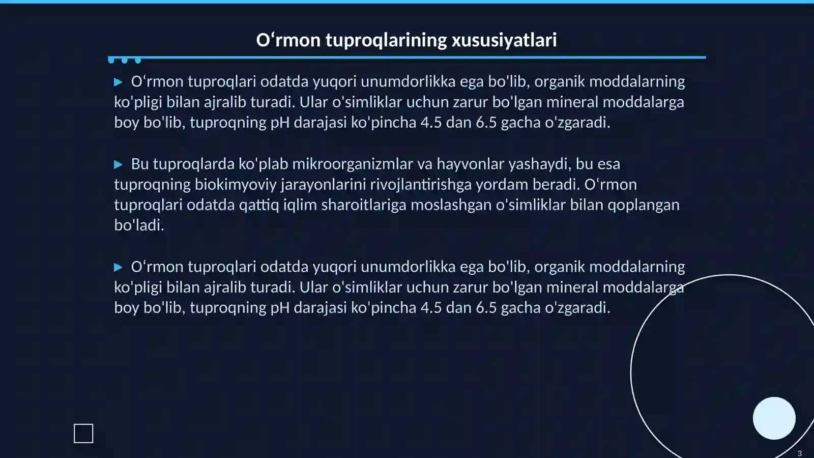 Oʻrmon va oʻrmon dasht tuproqlari 3