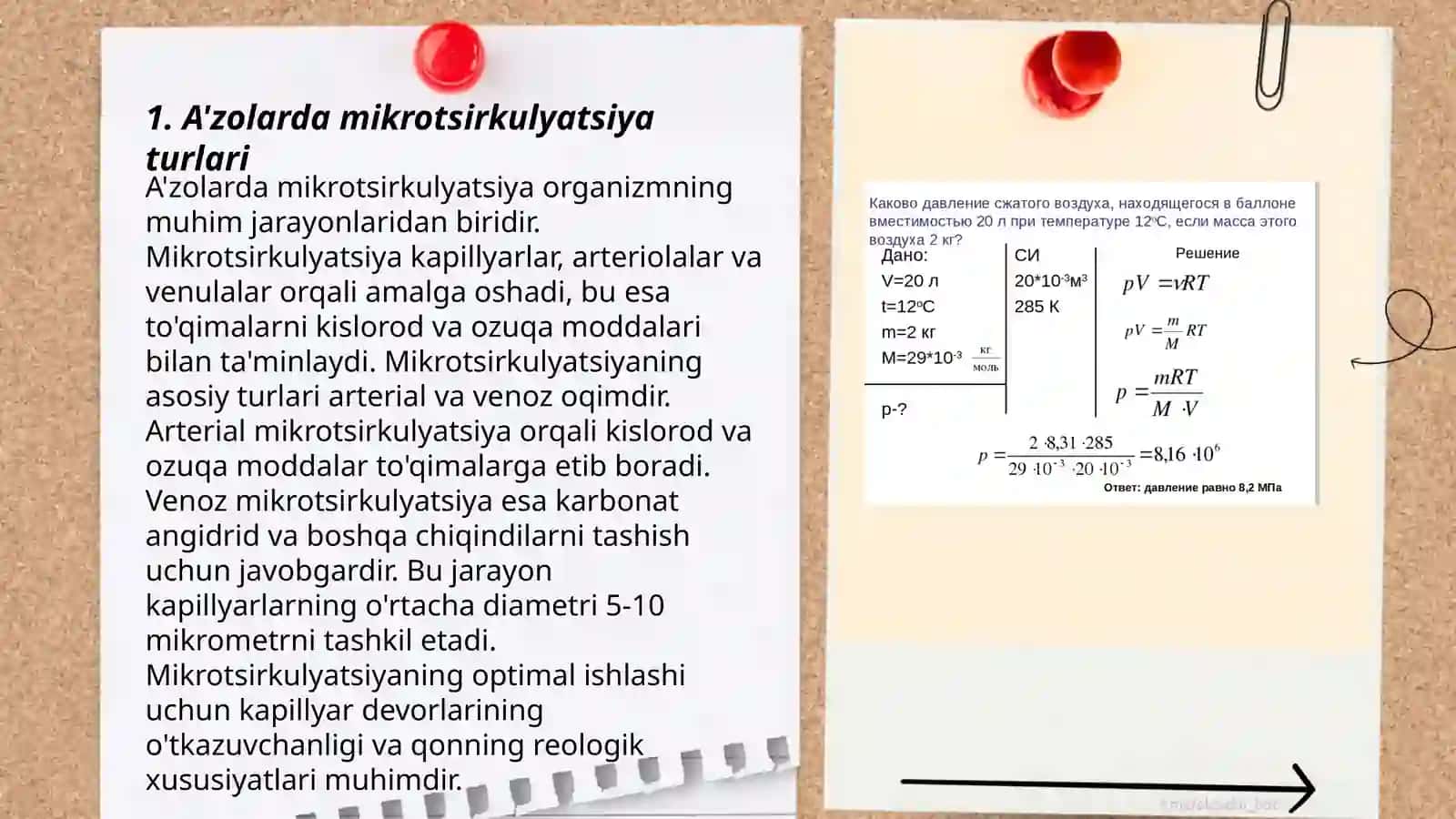 A'zolarda mikroserkulyatsiya va venalarda qonning harakatlanishi 3