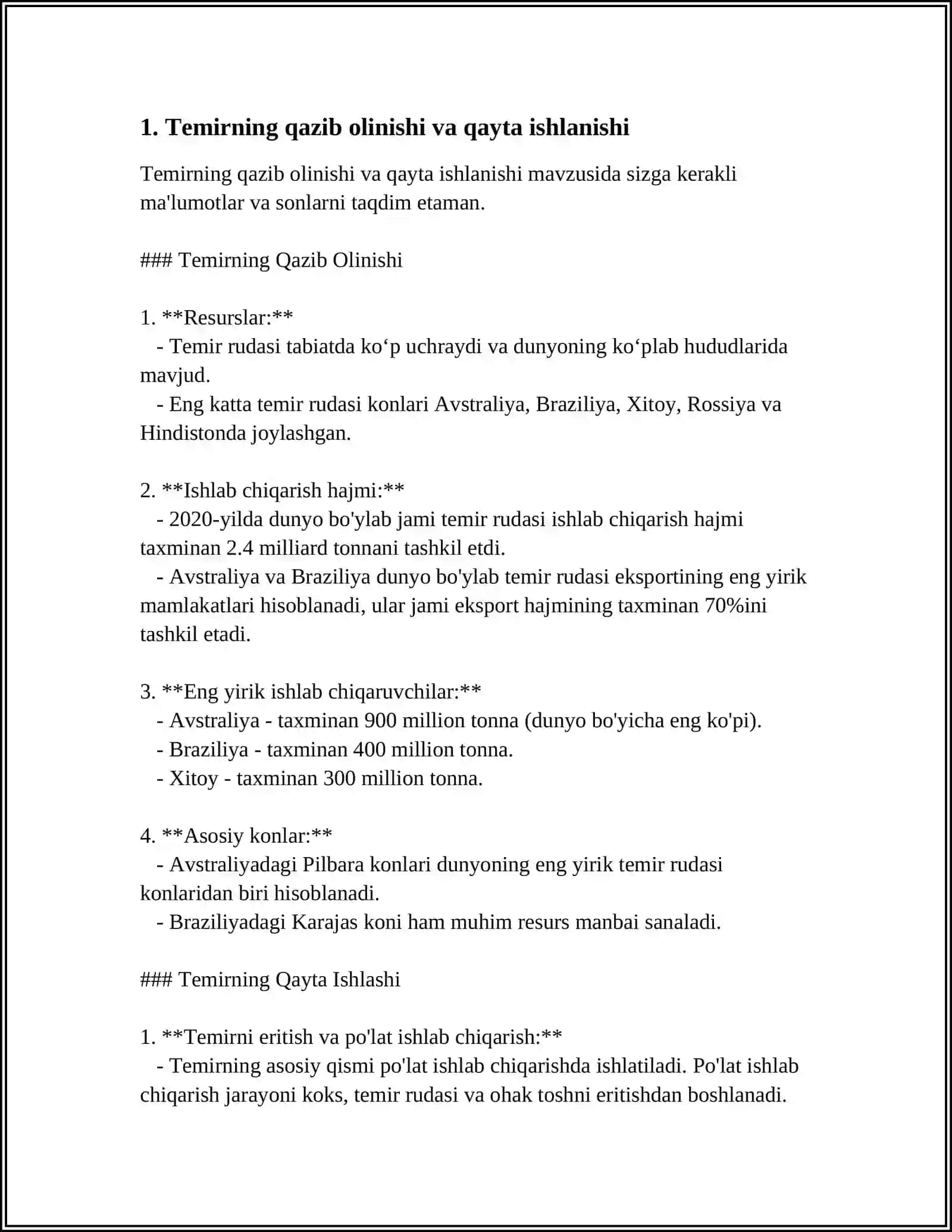 TEMIR VA UNING QOTISHMALARINING HOZIRGI KUNDAGI AHAMIYATI 3