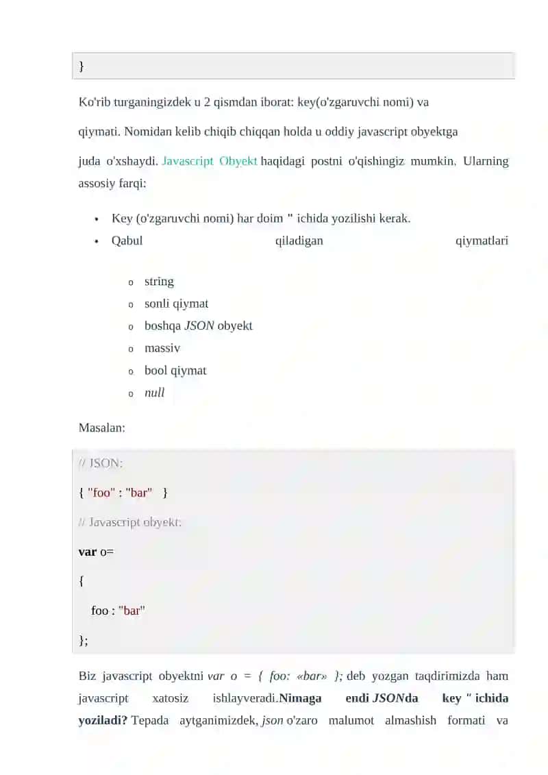 Pythonda JSON lar bilan ishlash 3