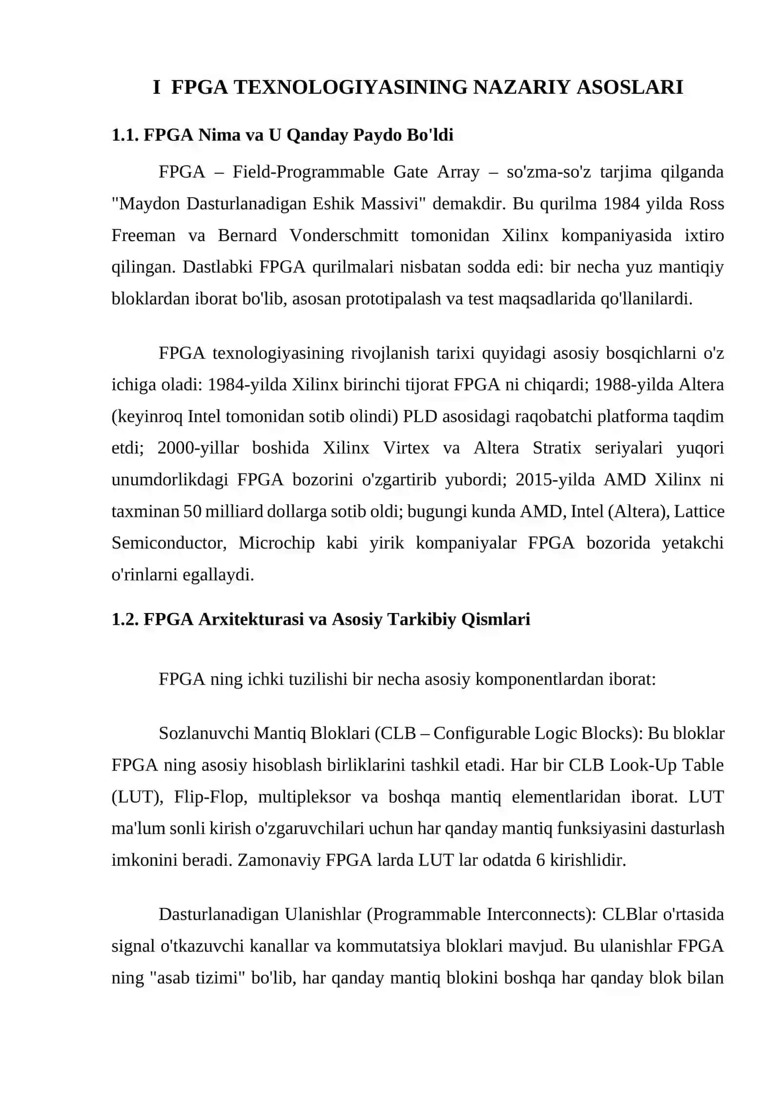 FPGA texnologiyasining moslashuvchan embedded tizimlar yaratishdagi imkoniyatlari 3