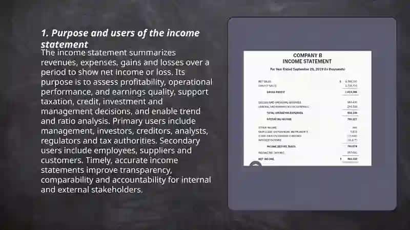 Income statement 3