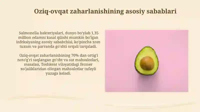 Oziq-ovqat zaharlanishining asosiy sabablari 3