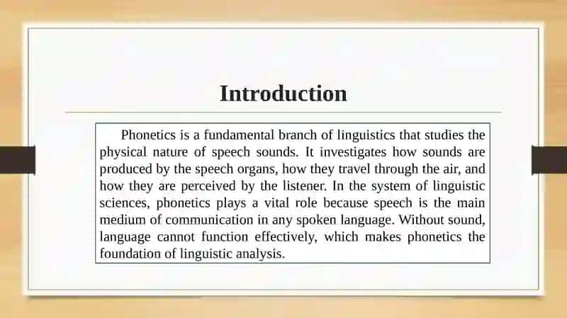 THE PLACE OF PHONETICS IN THE SYSTEM OF LINGUISTIC SCIENCES 3