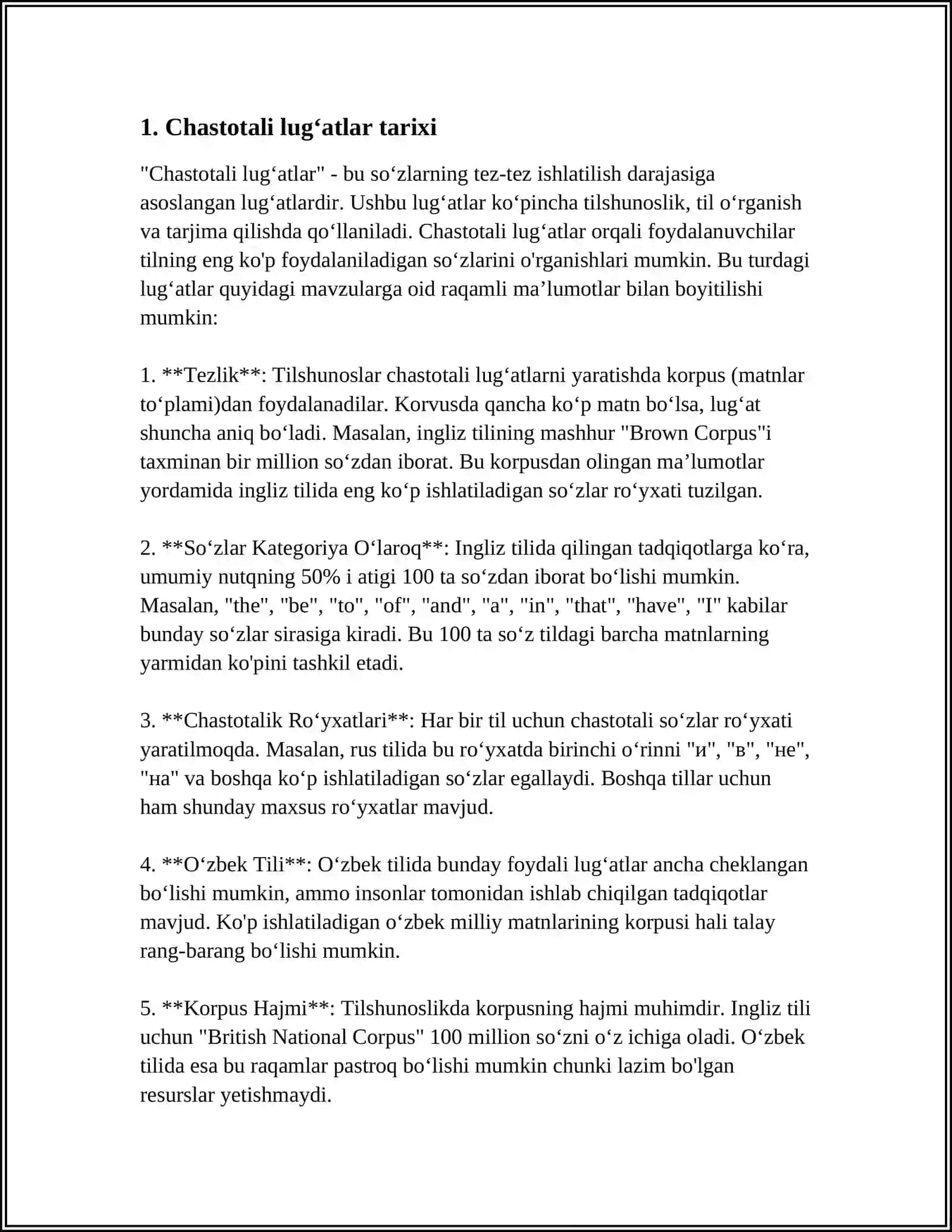 ÔZBEK LEKSIKOGRAFIYASI YARATILGAN CHASTOTALI LUGʻATLAR VA ULARNING TURLARI 3