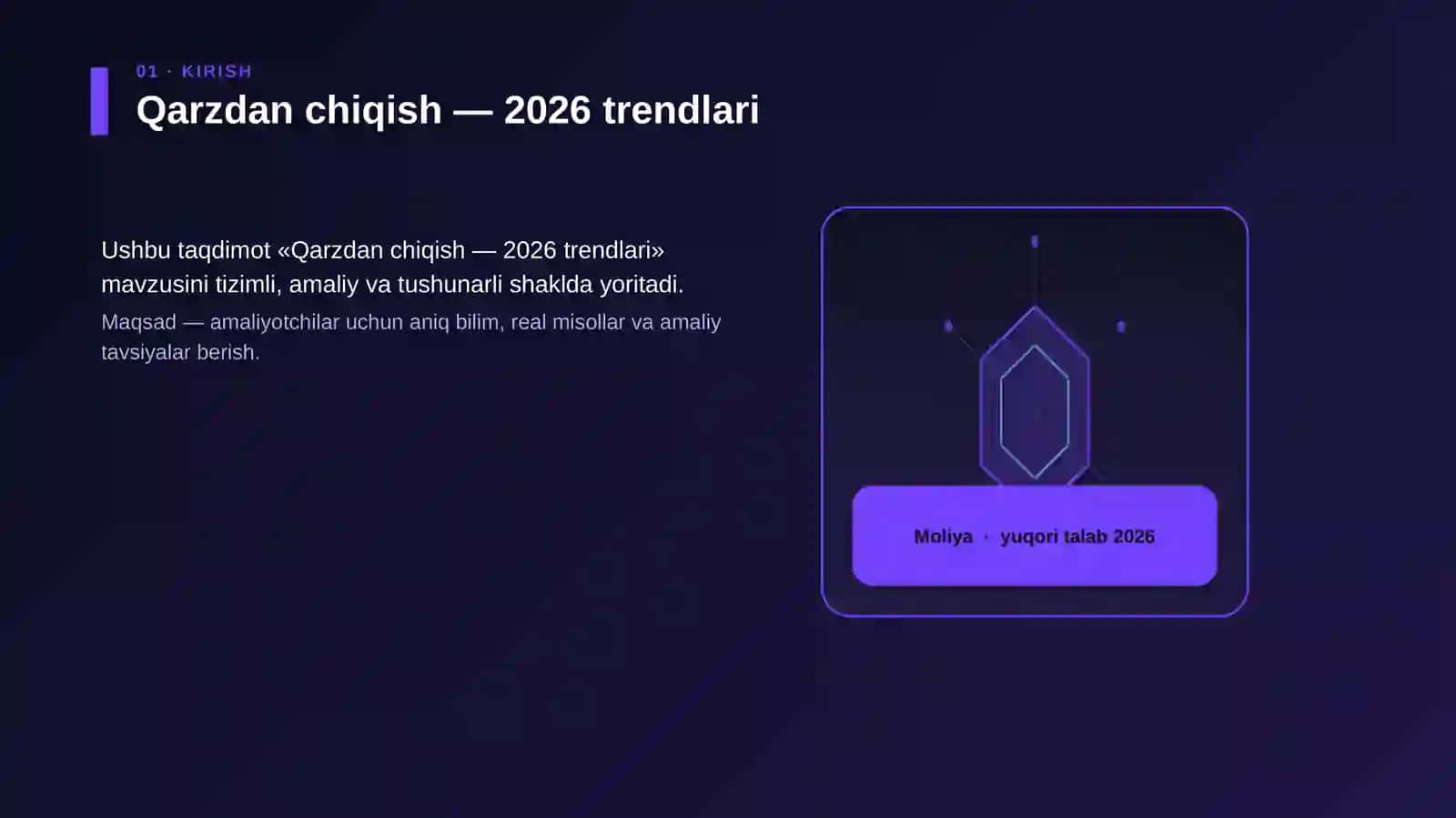 Qarzdan chiqish — 2026 trendlari 3