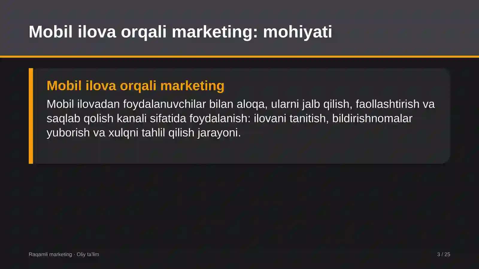 xizmat ko'rsatish sohasida mobil ilova orqali marketing 6507 3