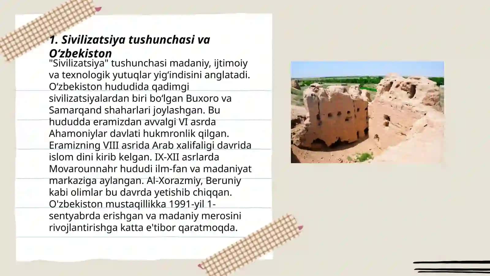 Sivilizatsiya tushunchasi va O‘zbekiston 3