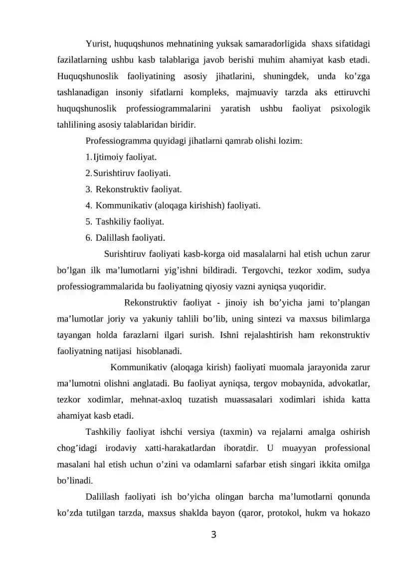Sudya, davlat prokuror (ayblovchisi) va advokatning kasbiy-psixologik xususiyatlari 3