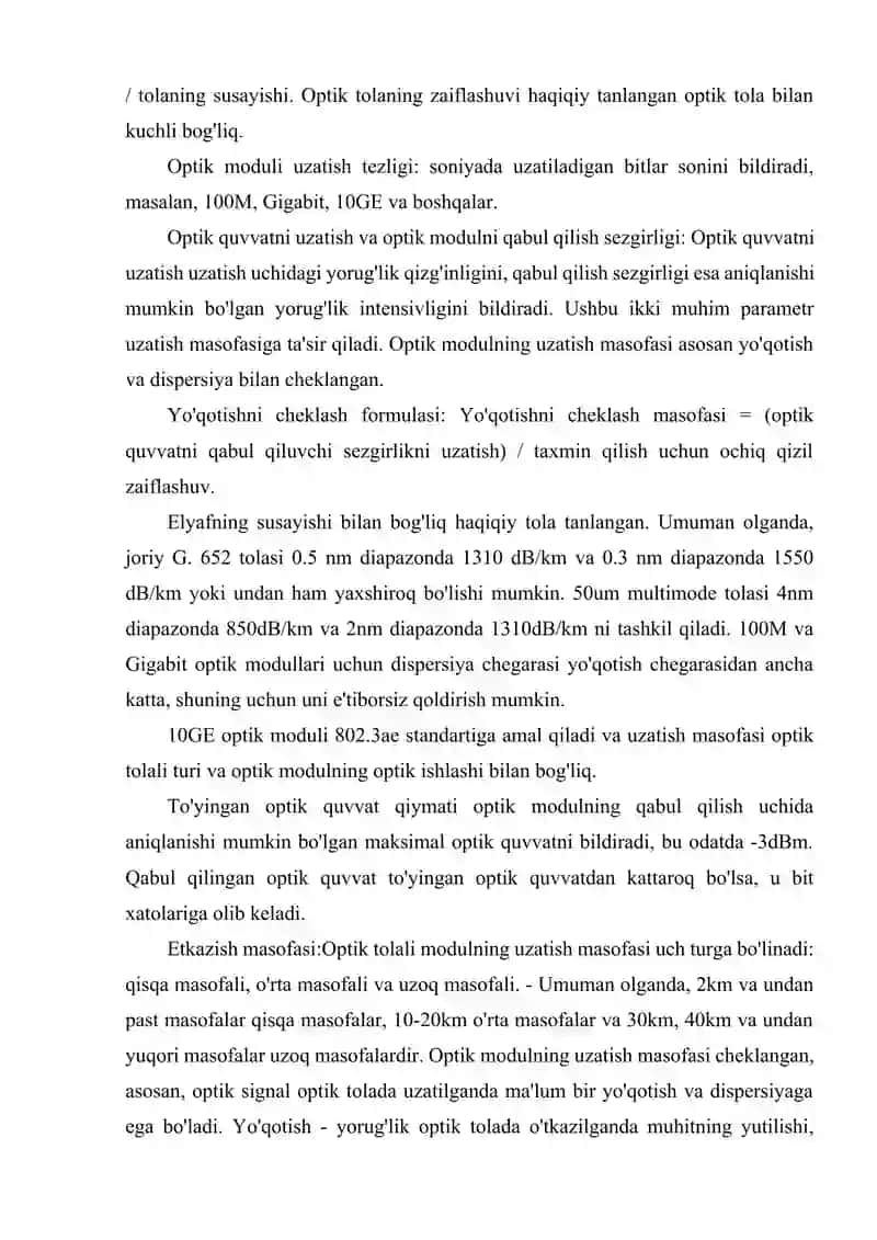 OPTIK SIGNALNI QABUL QILUVCHI MODUL 3