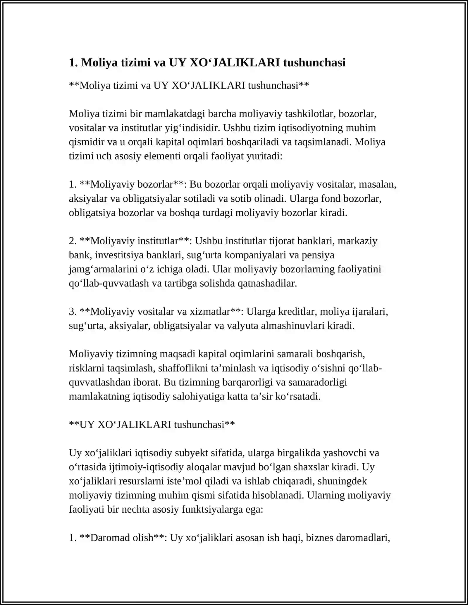 UY XO‘JALIKLARI MOLIYASI 3