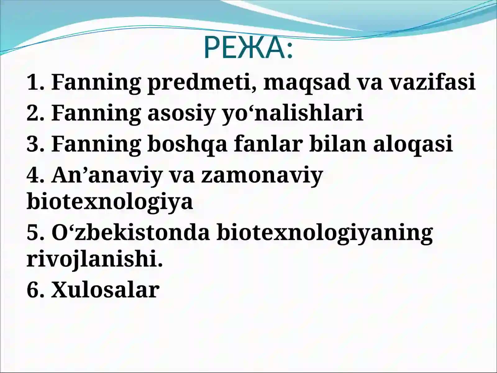 Qishloq xo‘jalik biotexnologiyasi fanining mohiti, vazifasi va rivojlanish bosqichlari 3