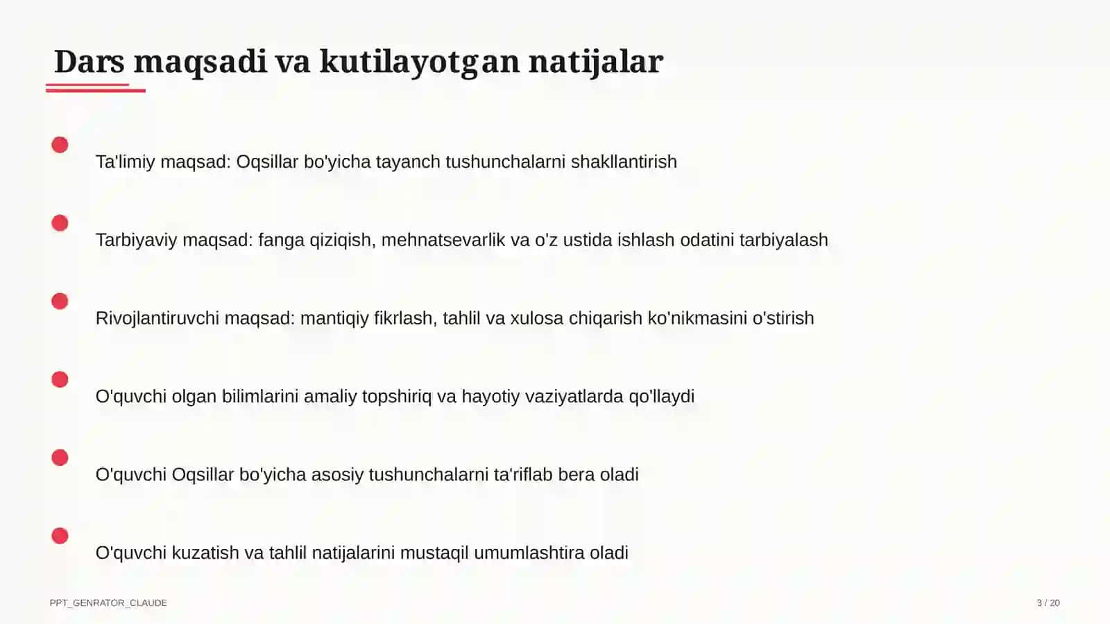 Oqsillar (11-sinf) 3