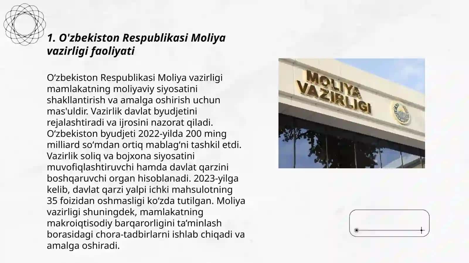O’zbekiston Respublikasi Moliya tizimi to’g’risida internet ma’lumotlarini to’plash 3