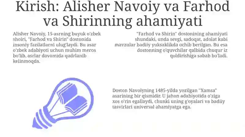 AlisherNavoiyningʼʼFarhodvaShirinʼʼasariga 3