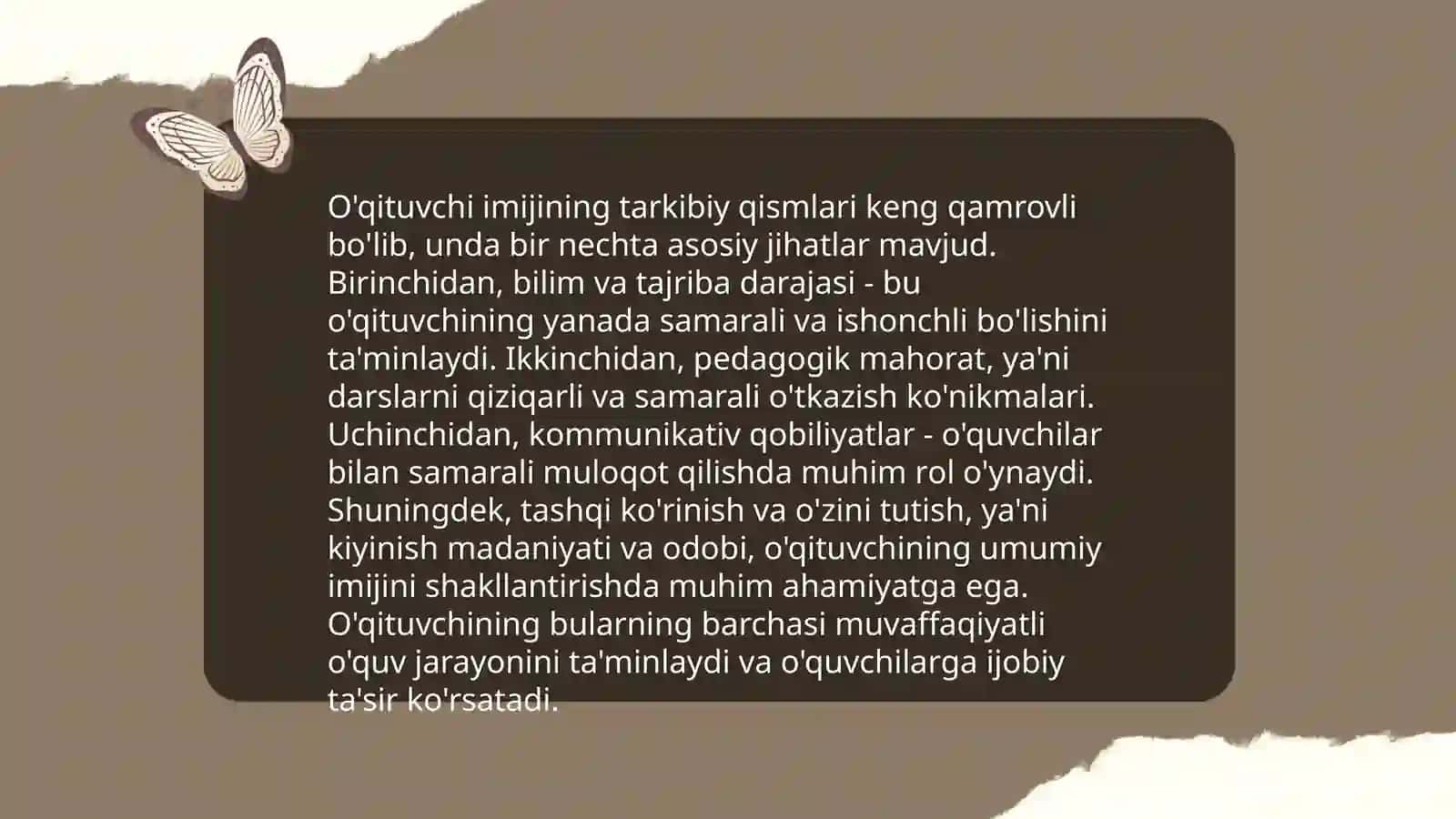 Oʼqituvchining imeji 3