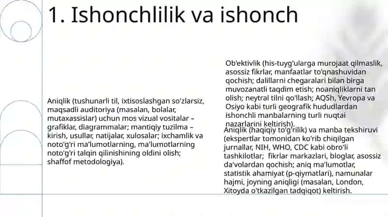 Bilim kõnikma va malakalarni baholash mezonlari 3