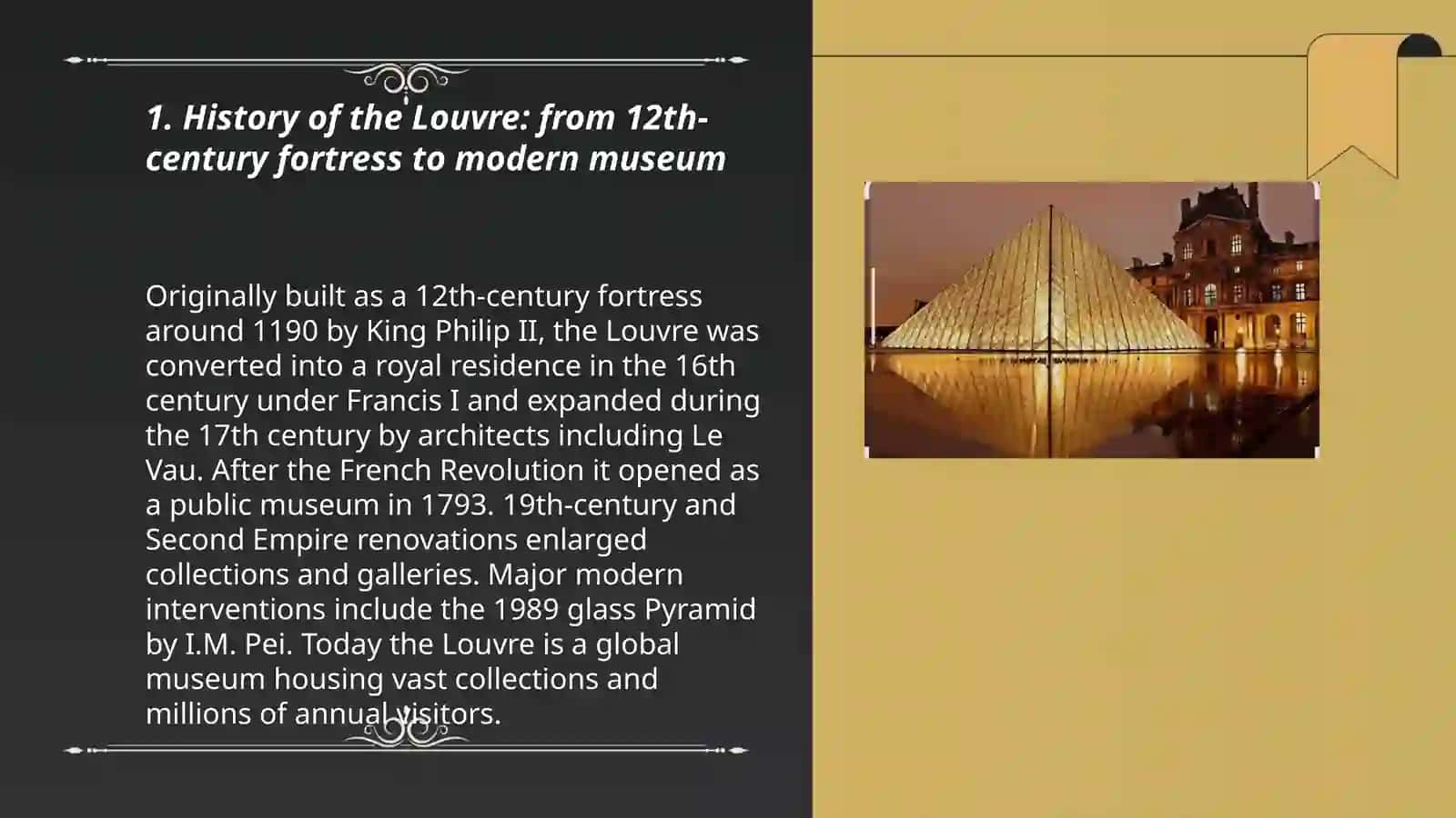 Louvre museum haqida ingliz tilida 3