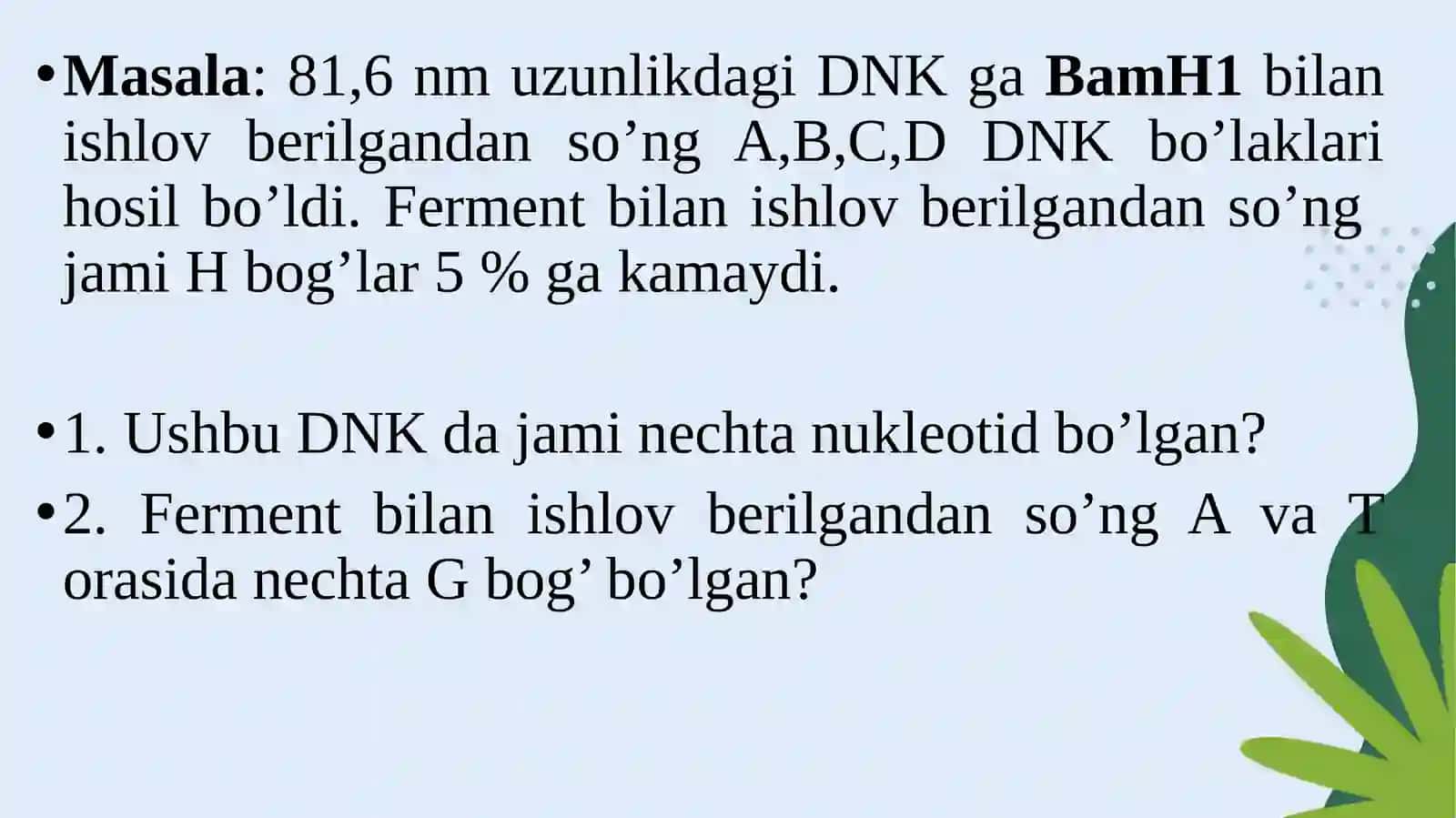 Gen injenerligida foydalaniladigan fermentlar 3