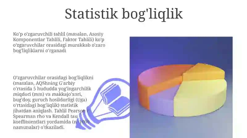 Statistik bog'liqlik 3