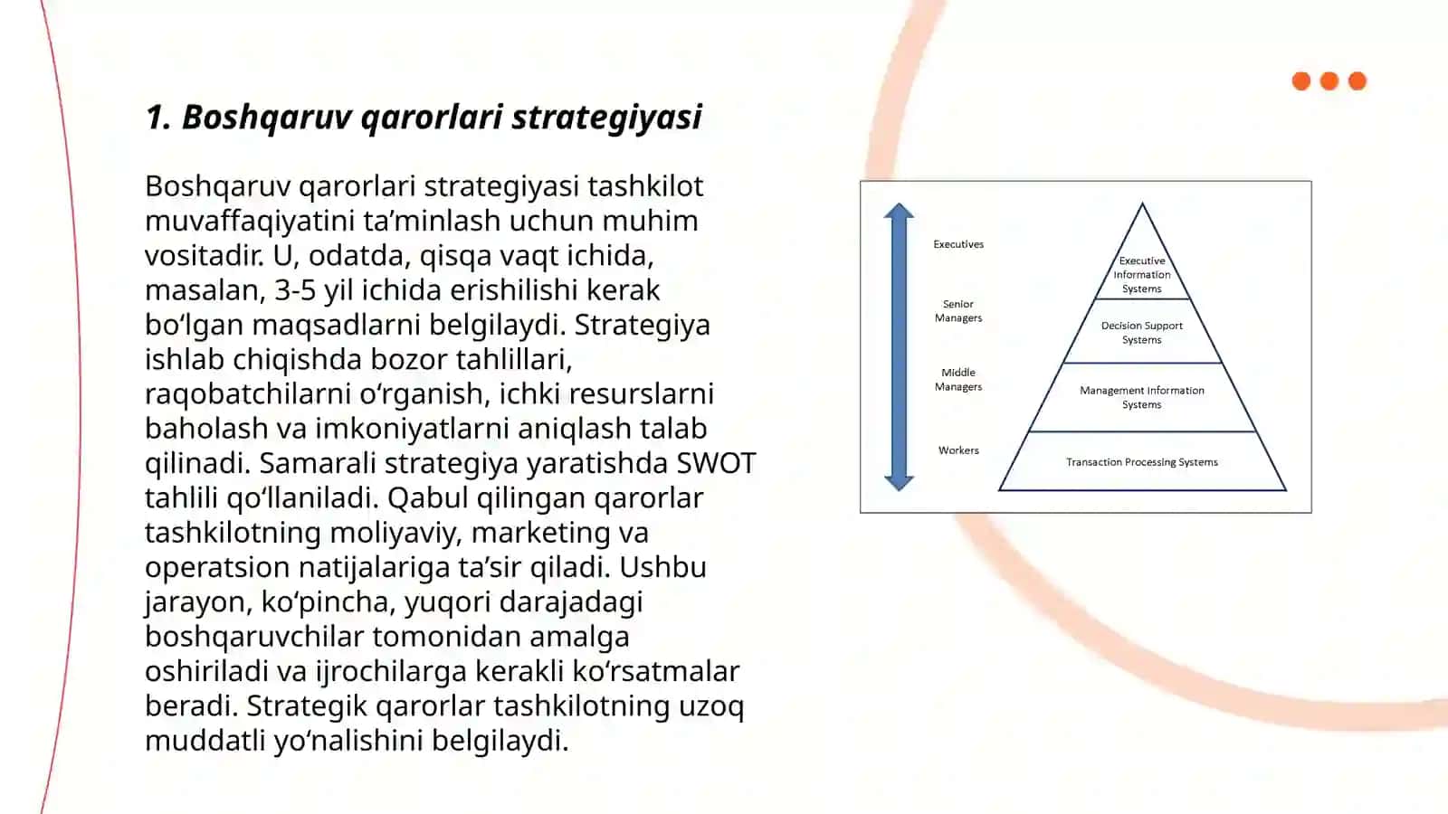 Boshqaruv qarorlari strategiyasi 3