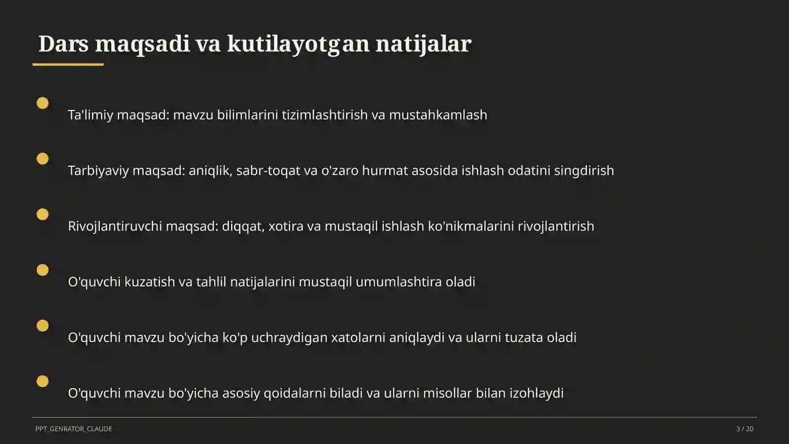 Unli va undosh tovushlarning tasnifi (5-sinf) 3