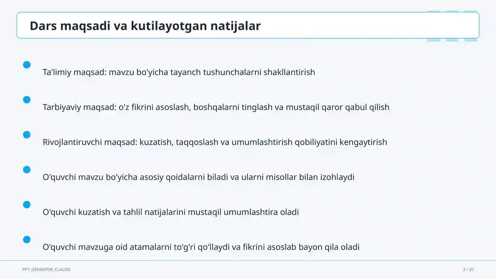 Uy vazifasini samarali tashkil etish 3