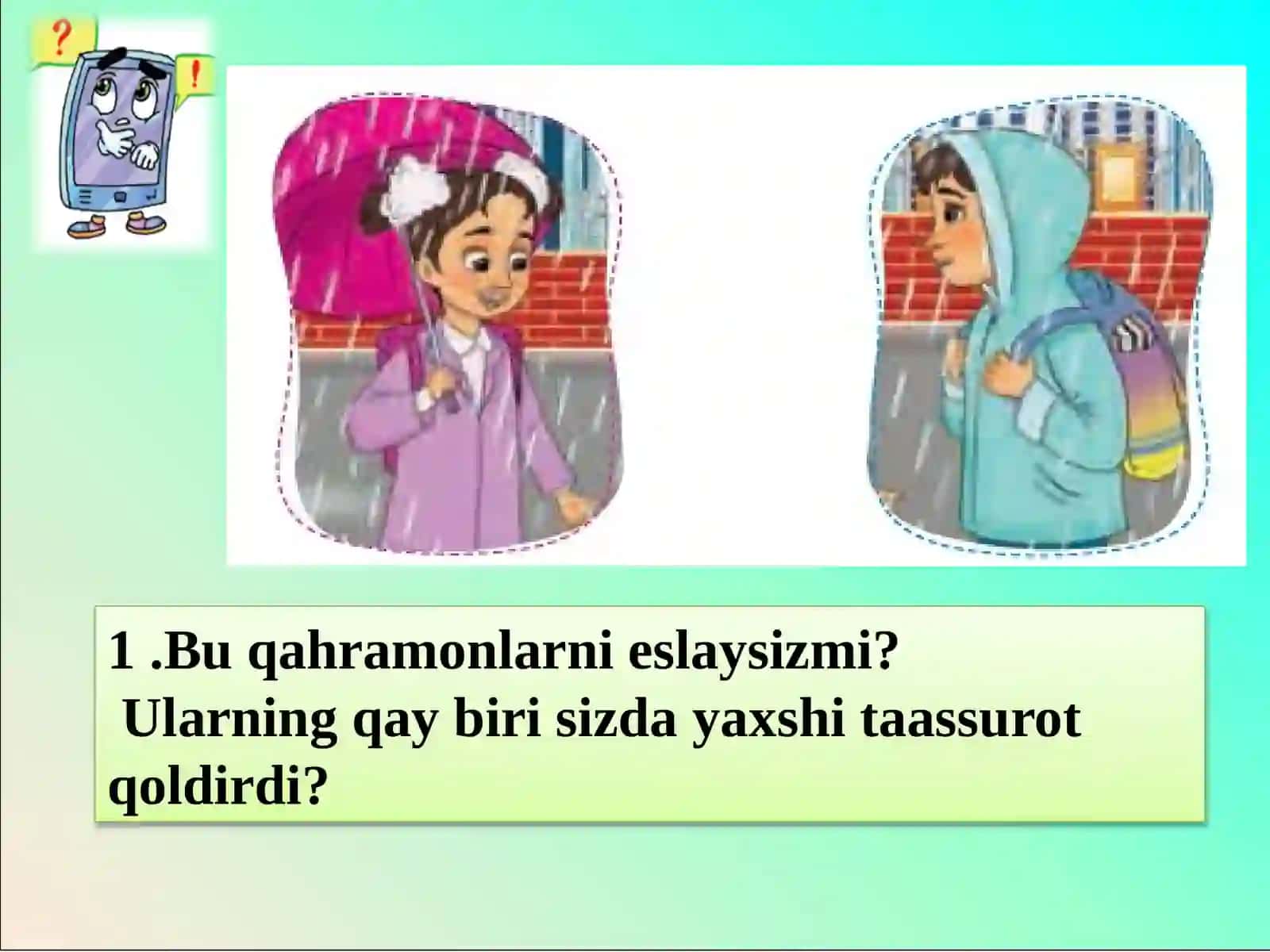 2-sinf ona tili va o`qish savodxonligi: Mustahkamlash darsi 3