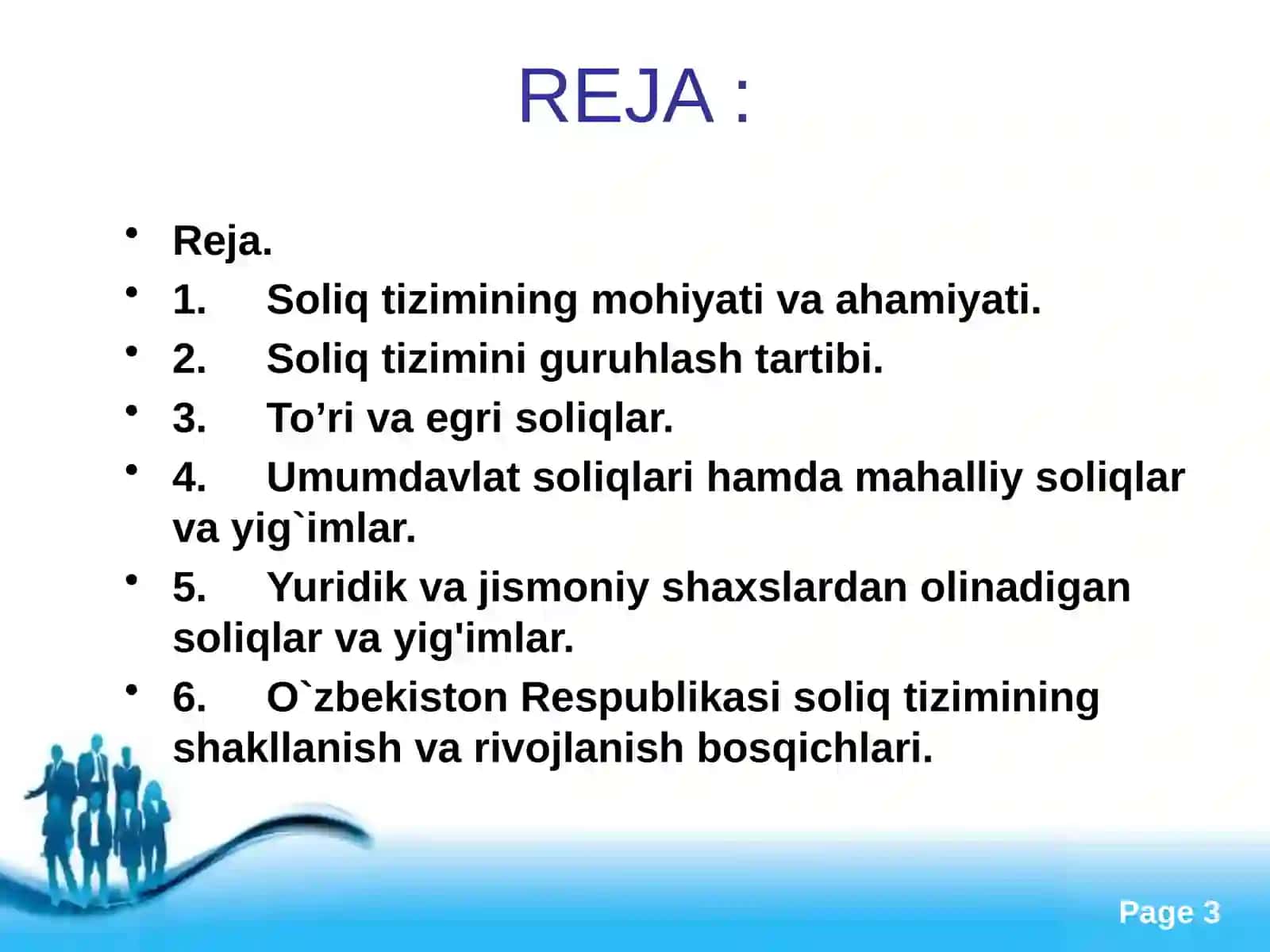 Davlat soliq siyosatini amalga oshirish mexanizmi 3