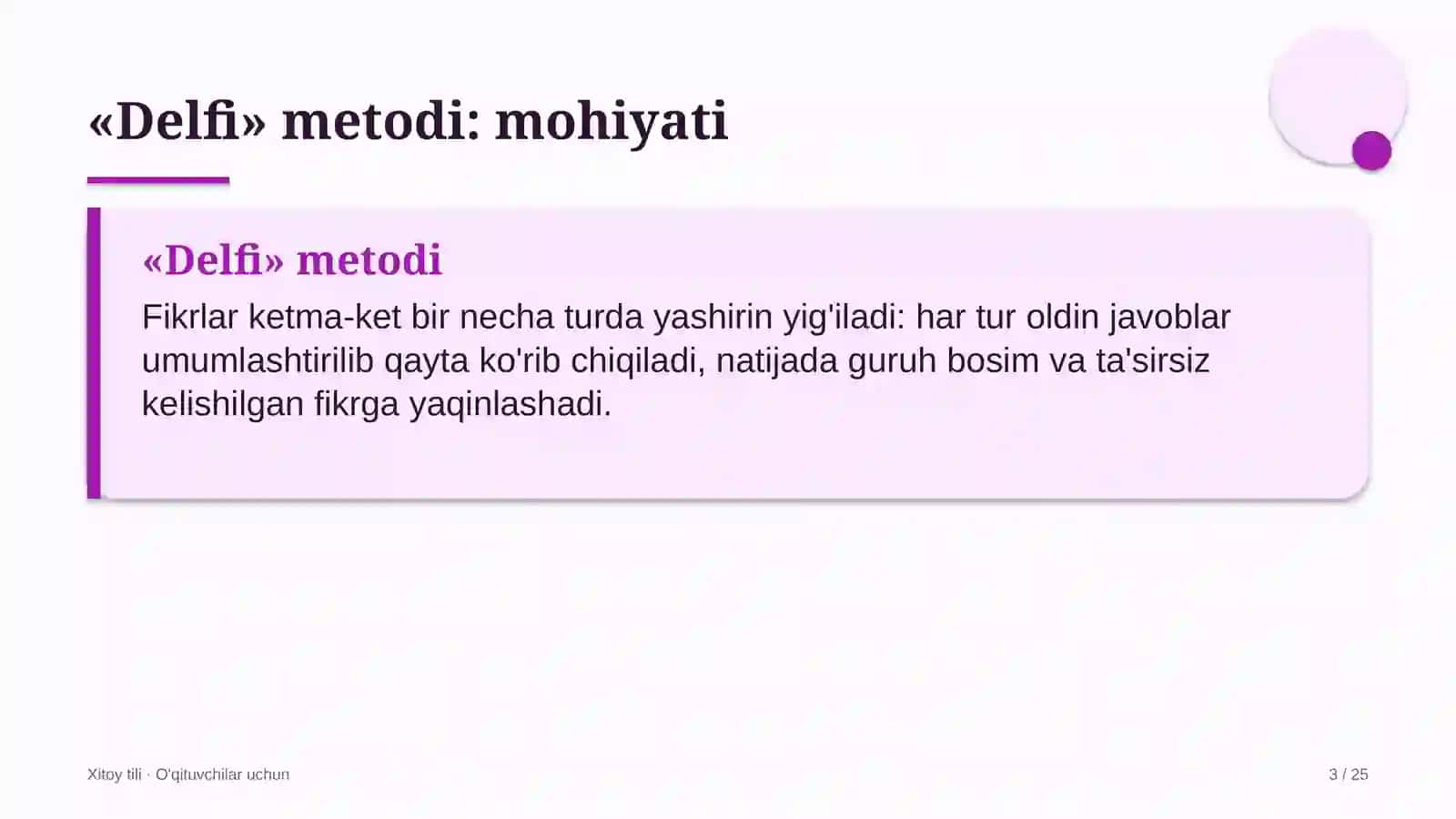 xitoy tili darslarida delfi metodidan foydalanish 8653 3