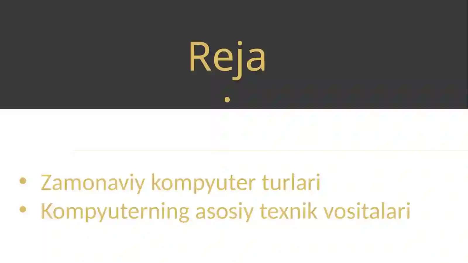 Zamonaviy kompyuterlarni texnik ta'minoti 3