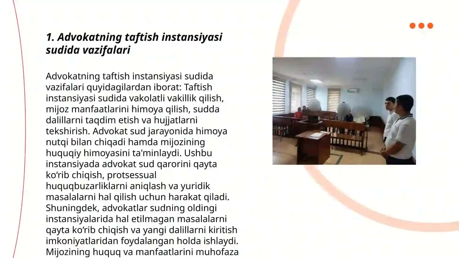 Advakatning taftish instansiyasi sudida ishtiroki 3