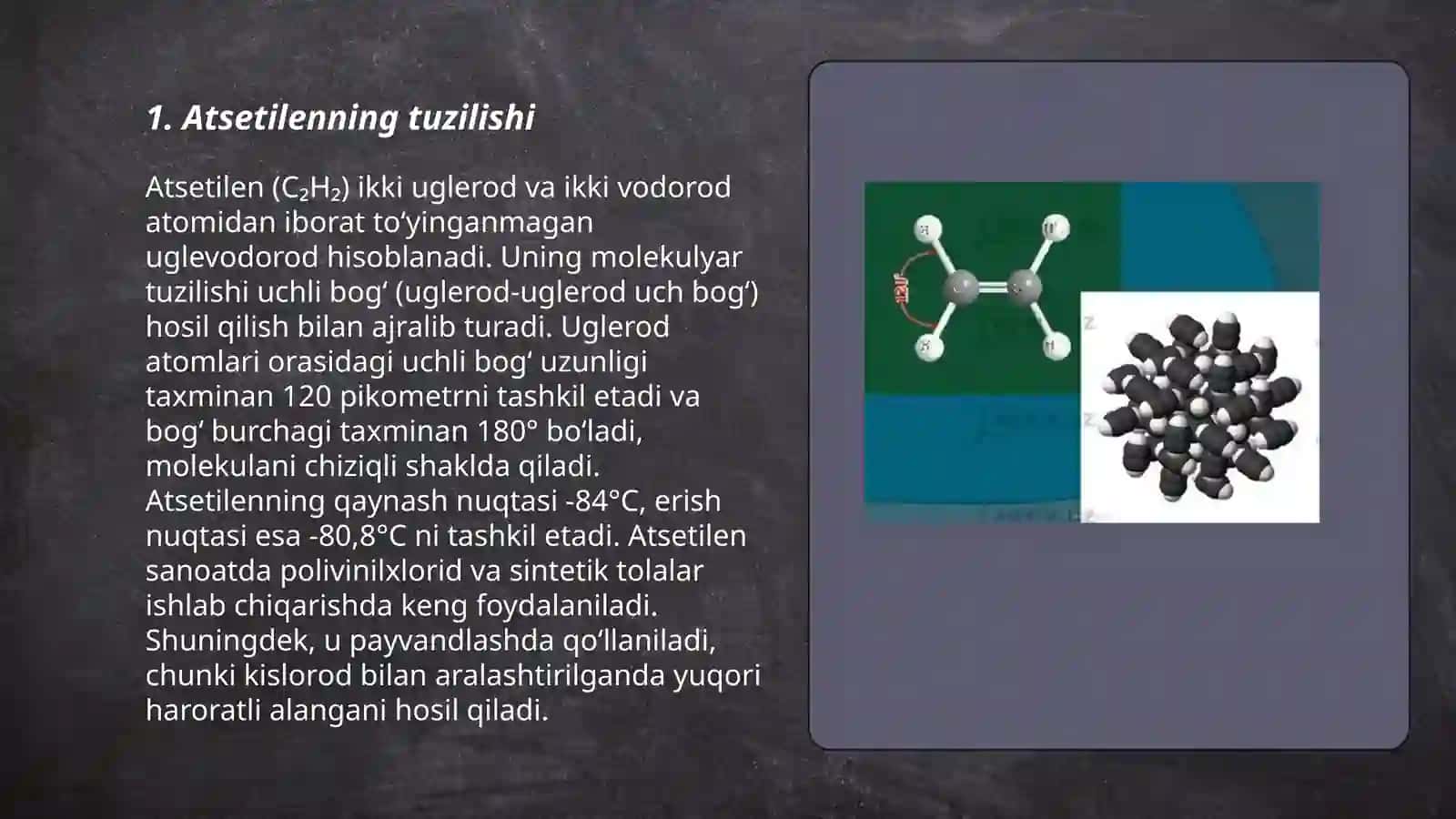 Atsetilen uglevadarodlari 3