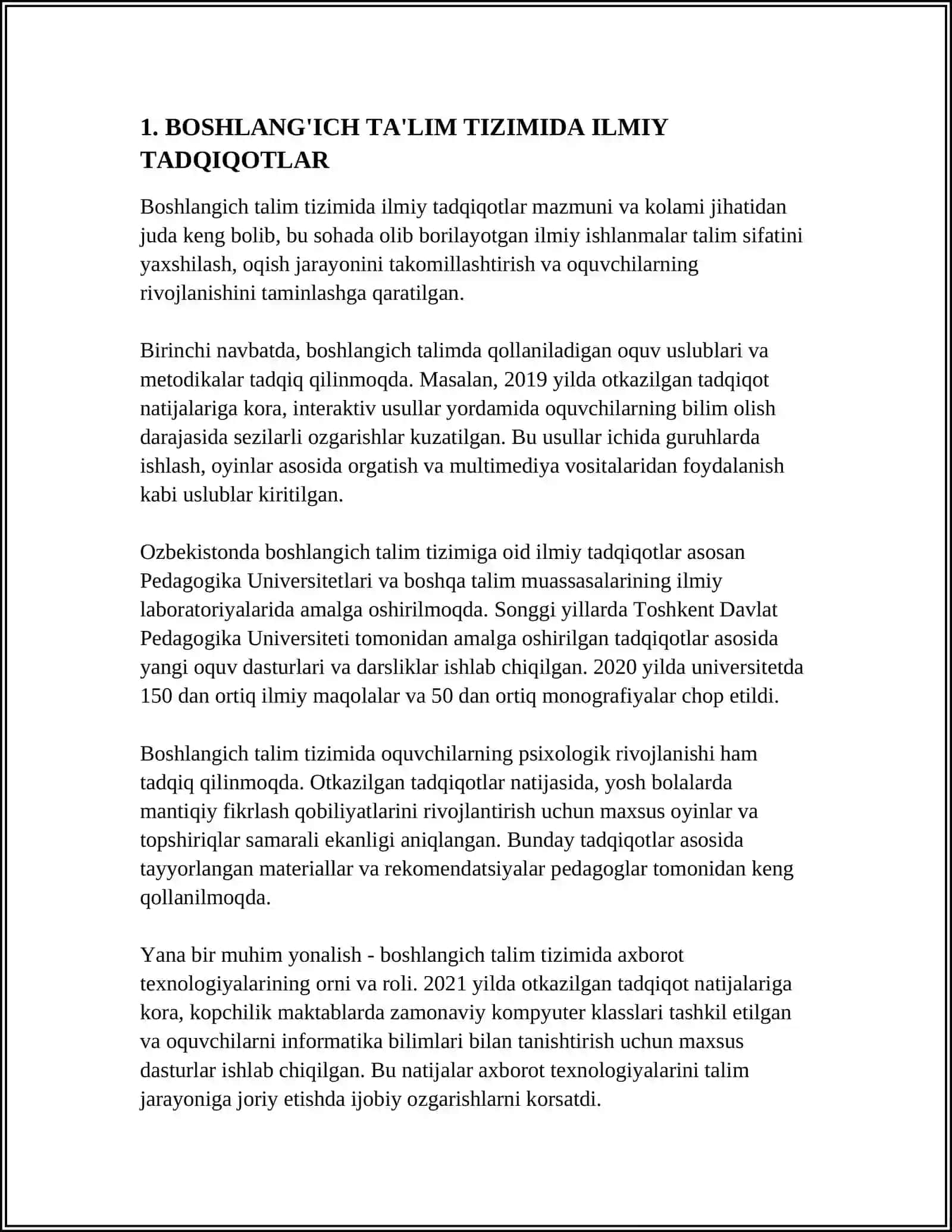 BOSHLANG'ICH TA'LIM TIZIMIDA ILMIY TADQIQOTLARNING RIVOJLANISH TARIXI 3