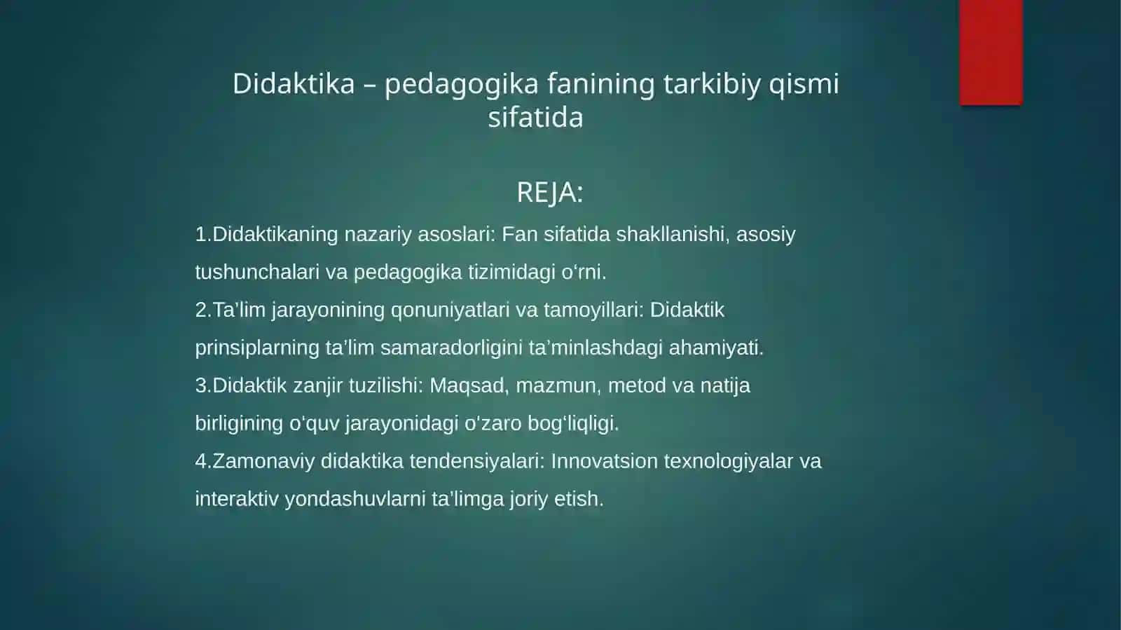 Umumiy pedagogika fanida tayyorlagan mustaqilishi 3