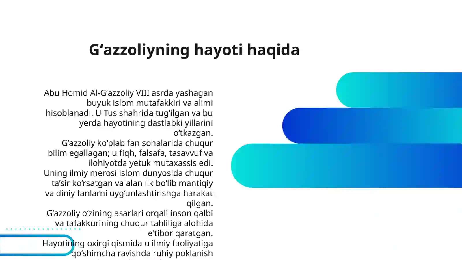 ABU HOMID GʻAZZOLIYNING “MUKOSHAFATUL QULUB” ASARINING MAZMUNI 3