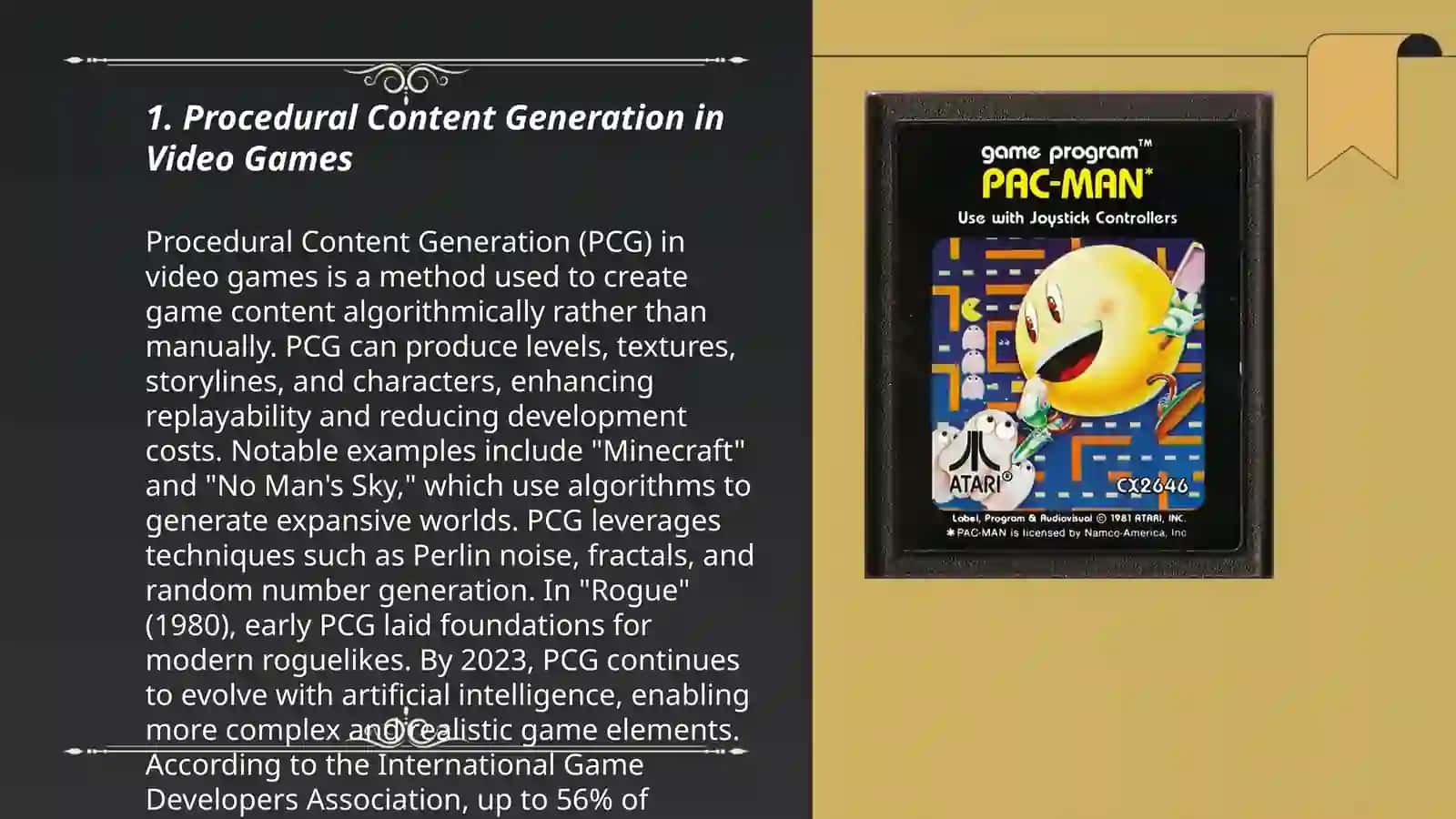 Procedural Content Generation in Video Games 3