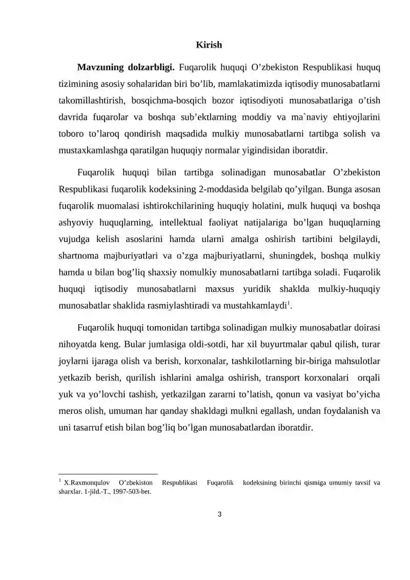 Fuqarolik muomalasi qatnashchilari, tovarlar, ishlar va xizmatlarni shaxsiylashtirish vositalari 3
