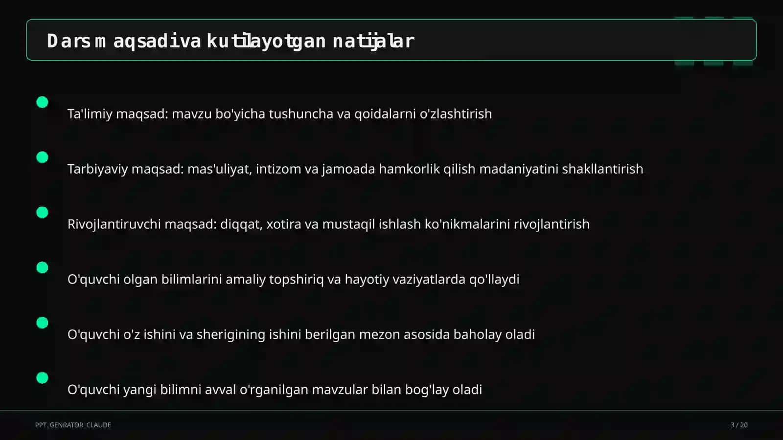 Huquq va iqtisodiyot asoslari (9– 11) — o'qituvchilar uchun 3